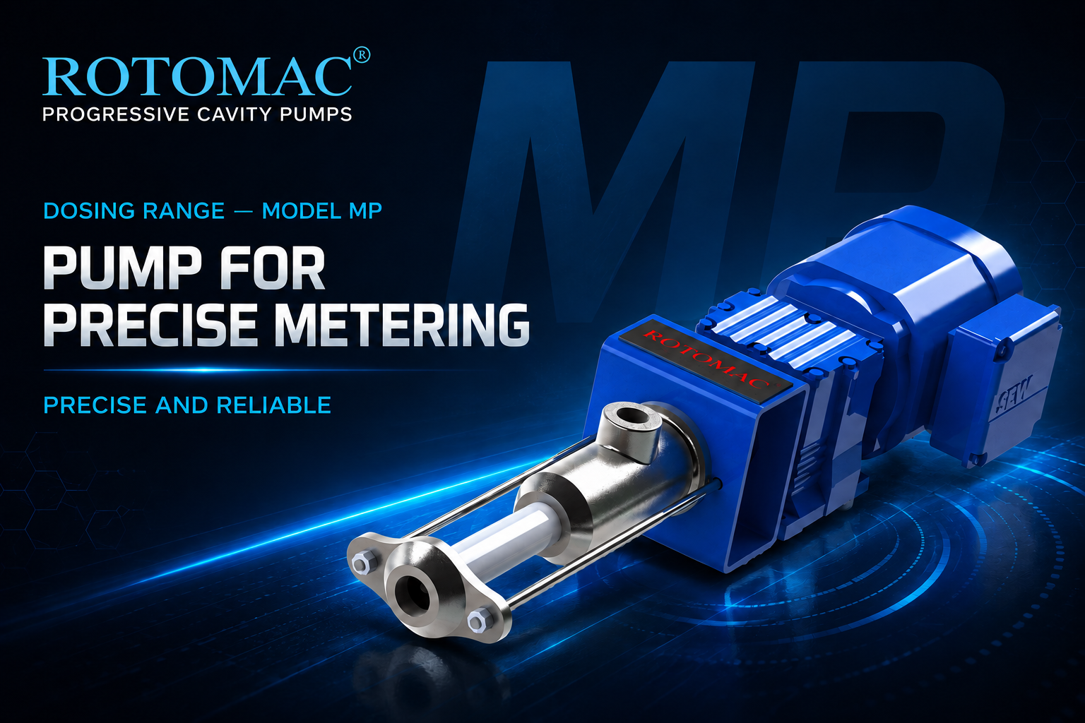 ROTOMAC MP pump for precise metering and dosing