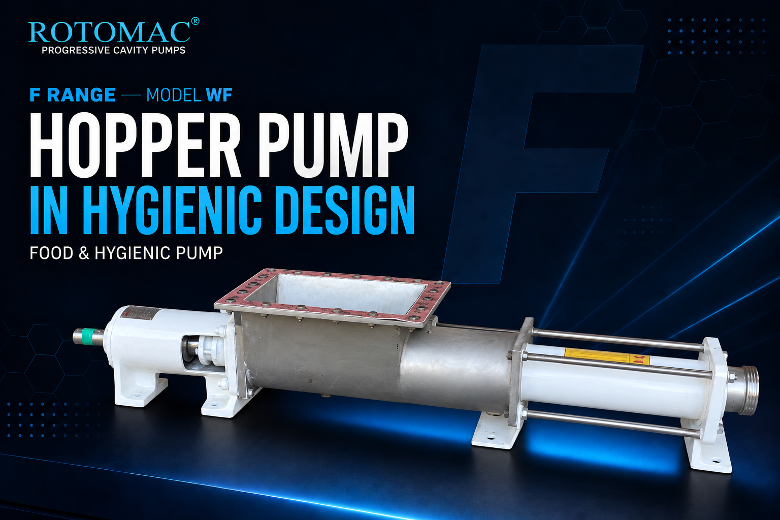 ROTOMAC WF Hopper Pump in Hygienic Design